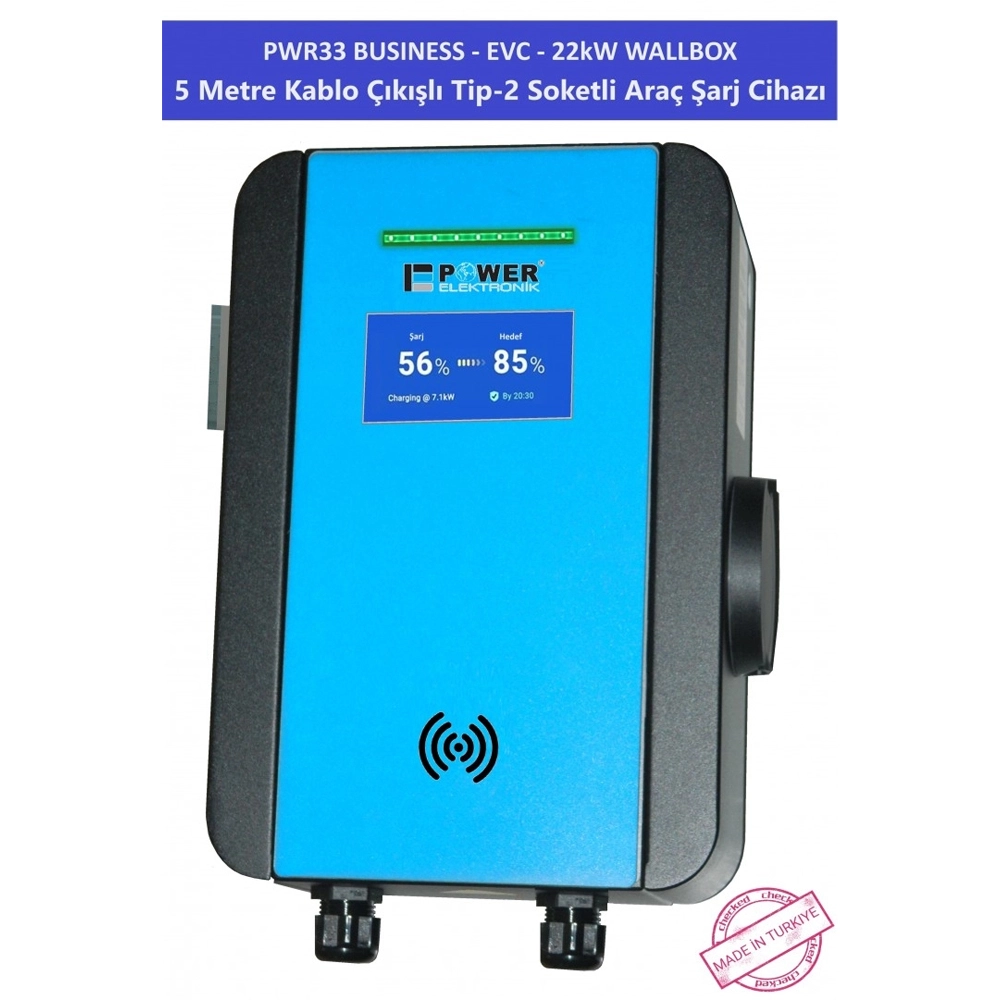 Elektrikli Araç Şarj İstasyonu PWR33 Business EVC 22 kW Wallbox