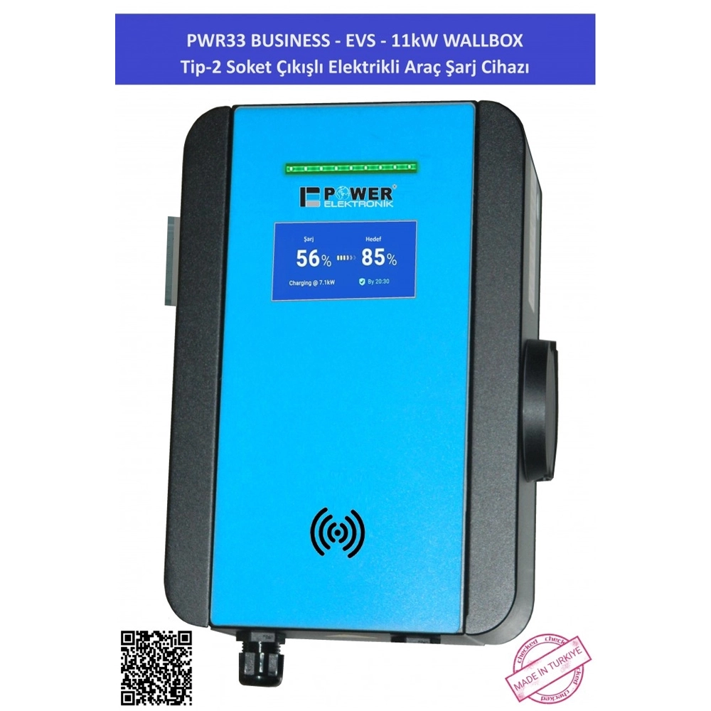 Elektrikli Araç Şarj İstasyonu PWR33 Business EVS 11 kW Wallbox