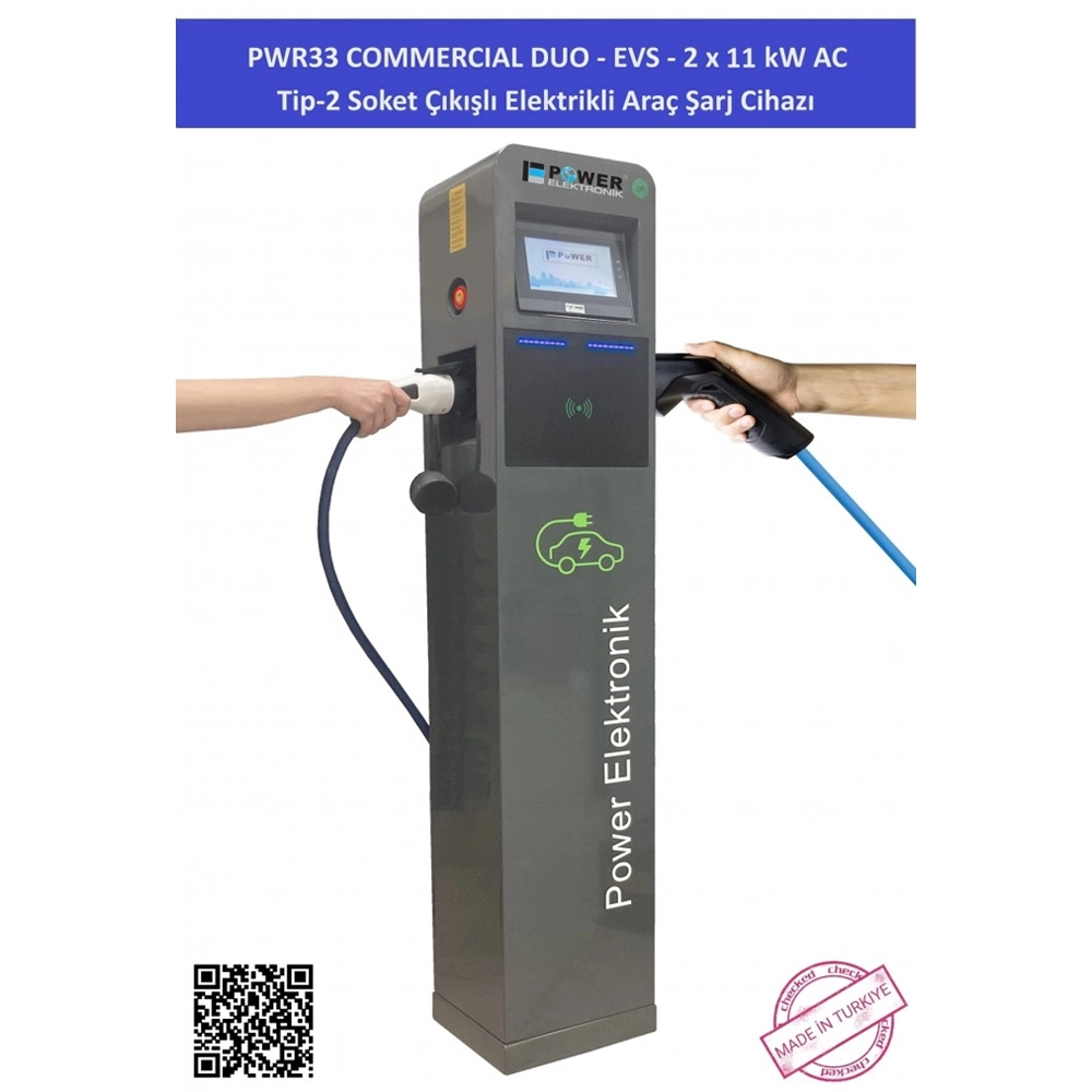 Araç Şarj İstasyonu - EVS-2x11 kW PWR33 Commercial Duo